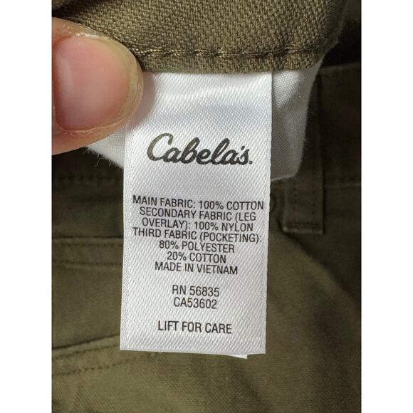Cabela's Men's Classic Fit Straight Leg Brown Canvas Denim Jeans - Size 40x32 - Picture 8 of 8